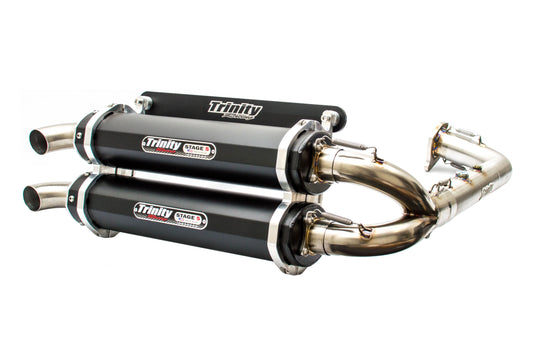 TRINITY RZR TURBO / S EXHAUST- SLIP ON/ FULL SYSTEM