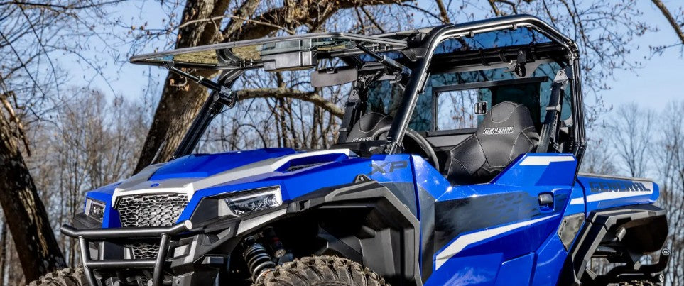 Polaris General 1000 XP MaxDrive Power Flip Glass Windshield