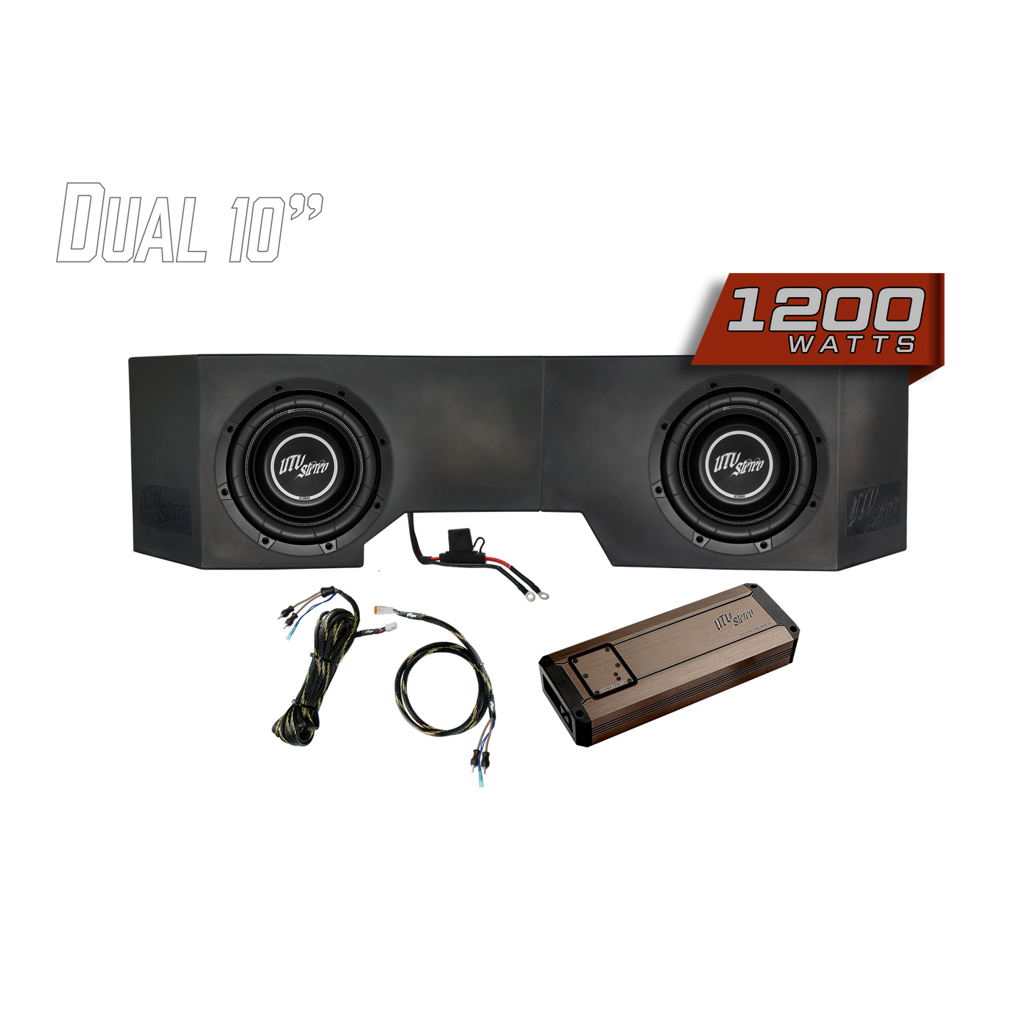 Can-Am® Defender 1200W Dual 10" Subwoofer Kit | UTVS-DEF-SUB-1200-2
