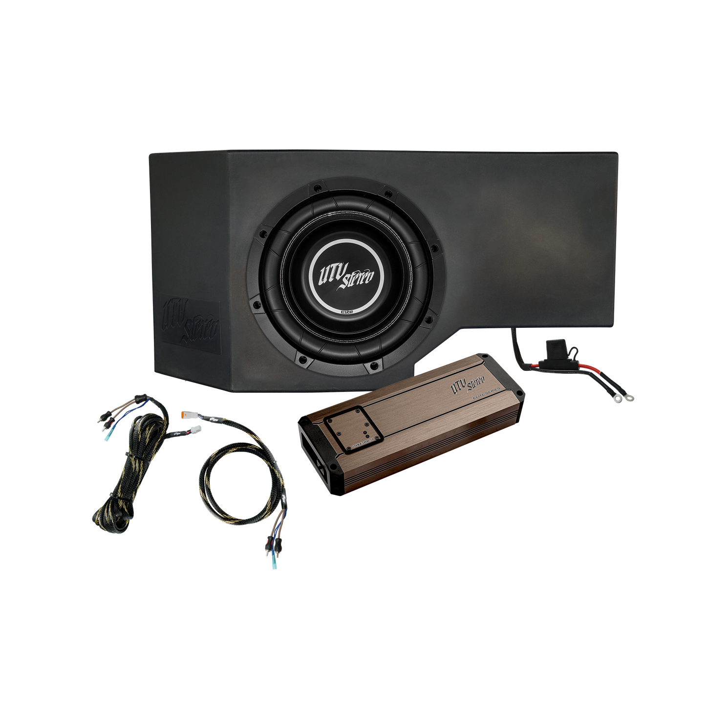 Can-Am® Defender 1200W Single Passenger Side 10" Subwoofer Kit | UTVS-DEF-SUB-1200-PASS