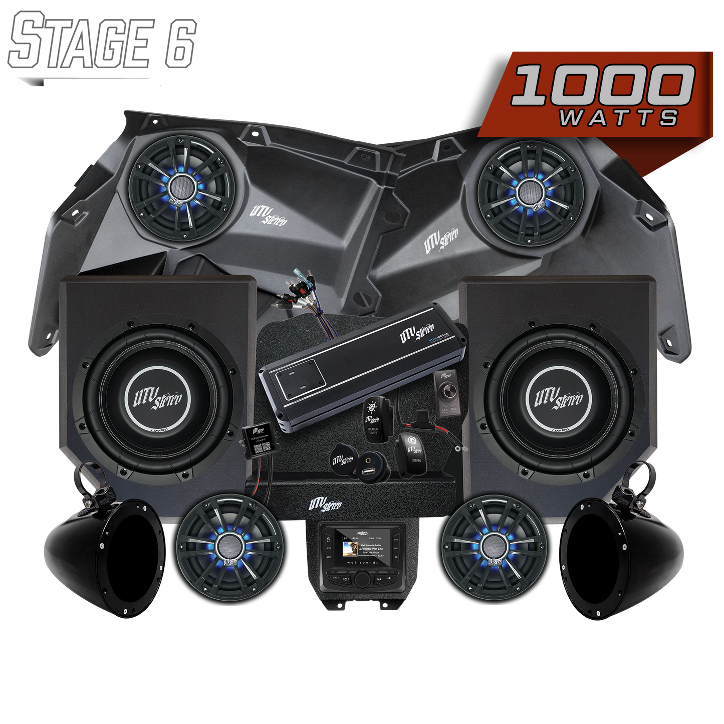 Can-Am® X3 Signature Series Stage 6 Stereo Kit | UTVS-X3-S6-S