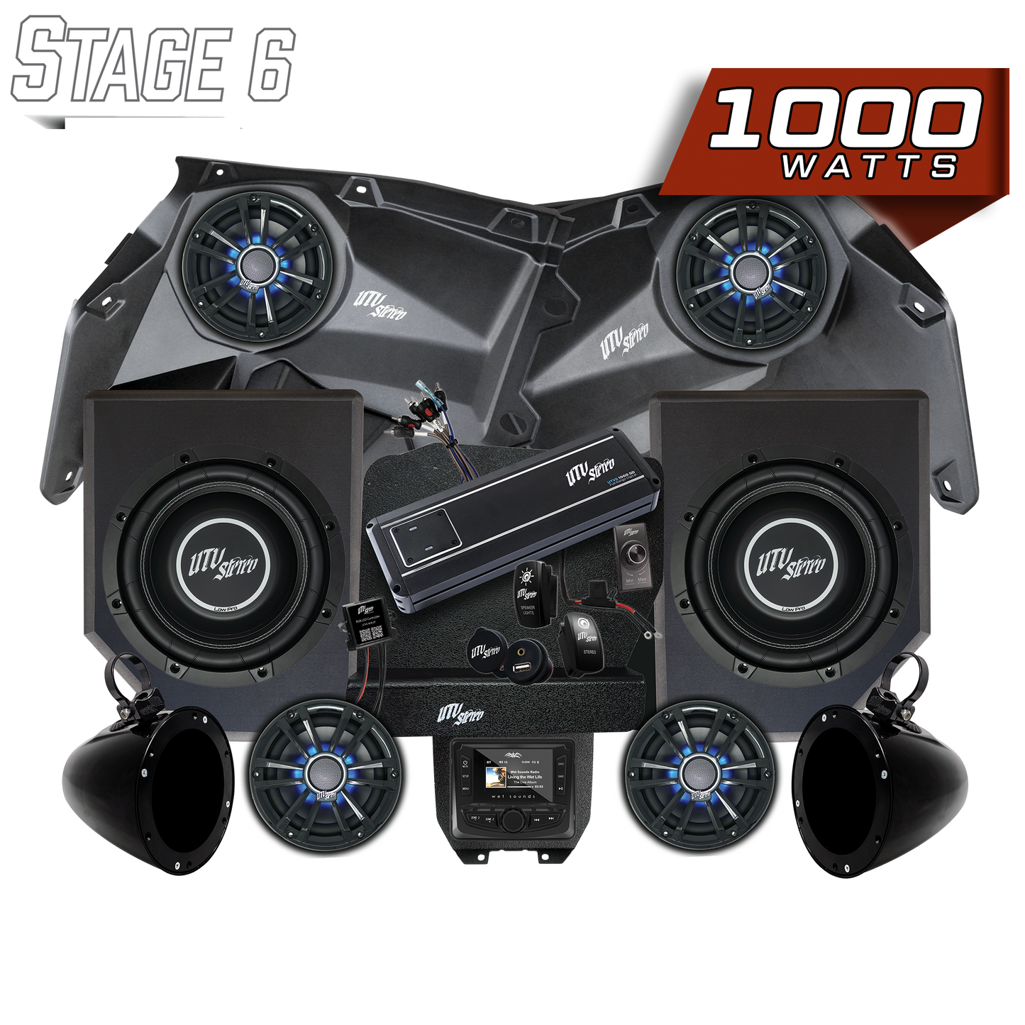 Can-Am® X3 Signature Series Stage 6 Stereo Kit | UTVS-X3-S6-S