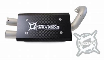 AA Stainless Slip-On Exhaust for 2018-Up Polaris Ranger XP 1000 *REAR MOUNT ONLY* **1-3 day lead time**