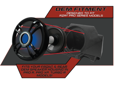 Pro Series 6.5" Speakers (Pair) | UTVS-P654