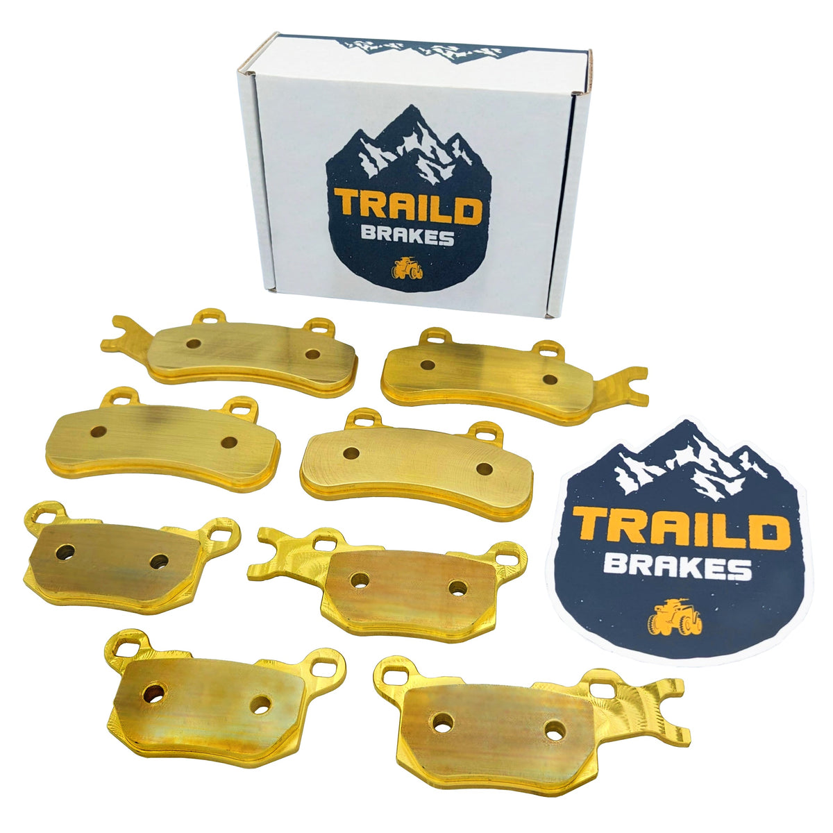 Can-Am Defender 3-Seater HD7 HD8 HD9 HD10 HD11 2016-2026 Brass Brake Pad Set