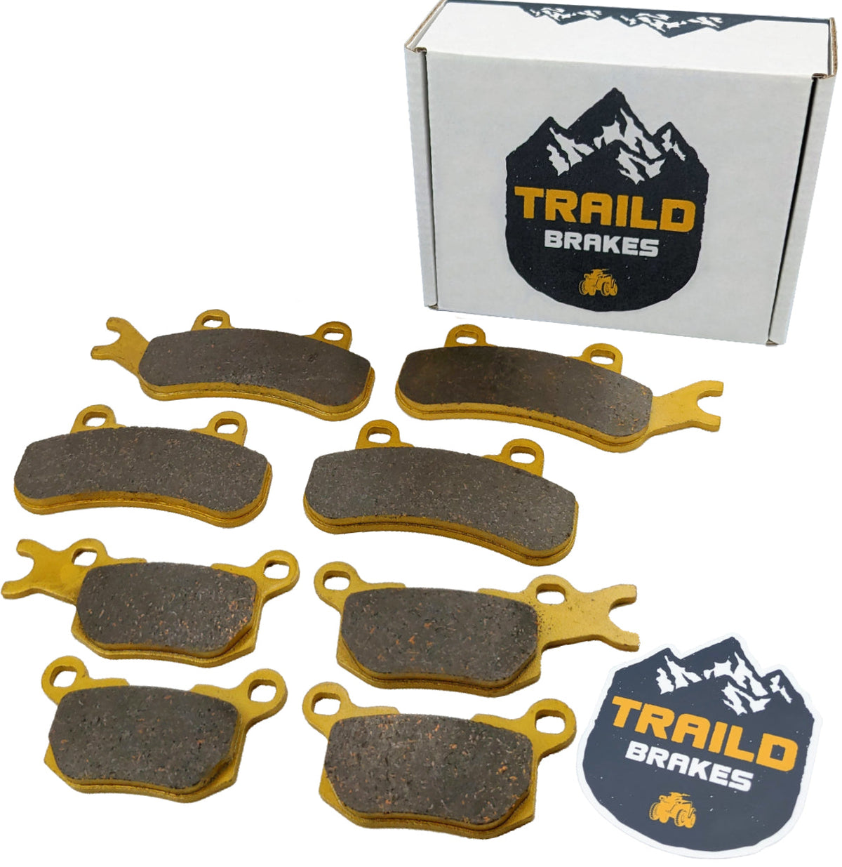 Can-Am Defender 3-Seater HD7 HD8 HD9 HD10 HD11 2016-2026 Ceramic Brake Pad Set