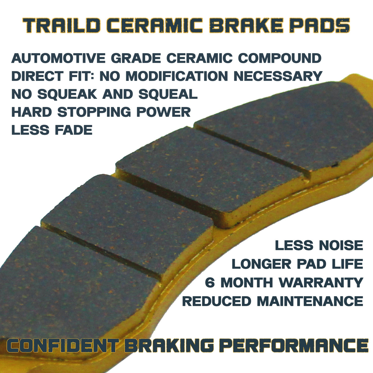 CFMoto U10 PRO/U10XL PRO 2025-2026 Ceramic Brake Pad Set