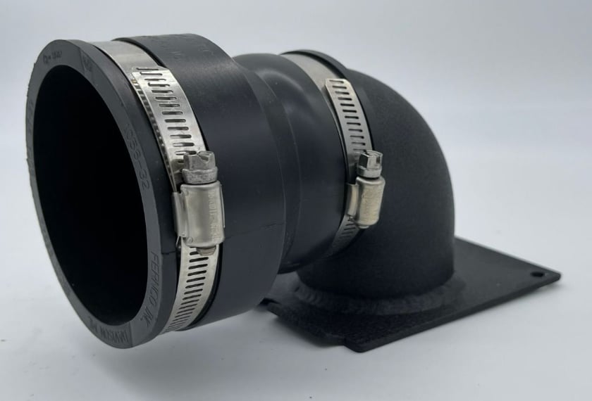 Dig Rig Belt Box Snorkel Adapter Elbow for 2019-2021 Polaris RZR XP Turbo