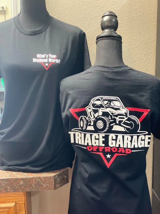 "What's your weekend worth?" Tee!